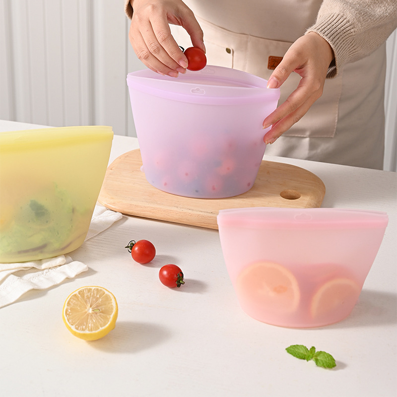 Food Pouch Reusable - Sacchetto Autosigillante in Silicone per Conservazione