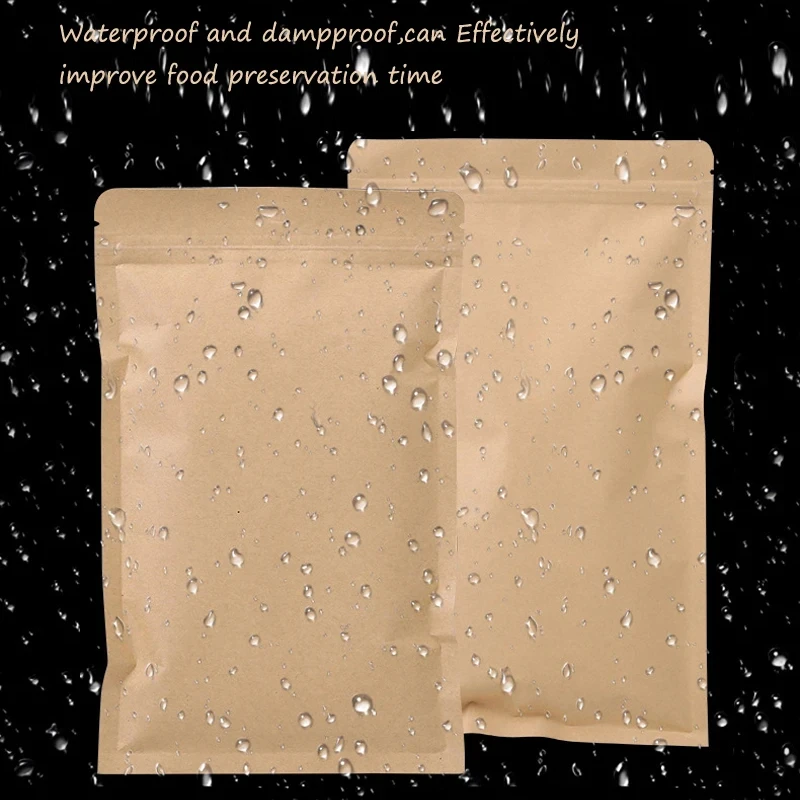 Food Pouch Reusable - 100 sacchetti con chiusura a zip