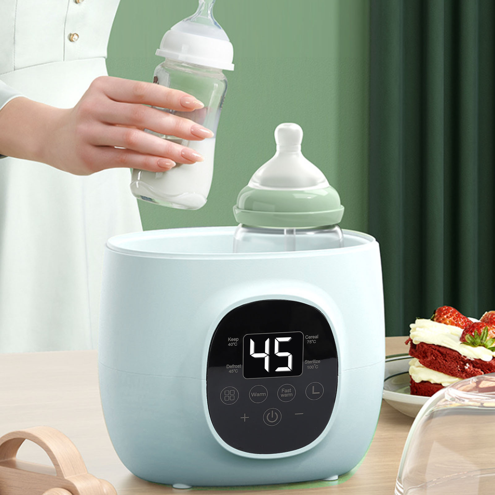Baby Food Warmer - Scaldabiberon 200W PP Multifunzionale Riscaldamento rapido