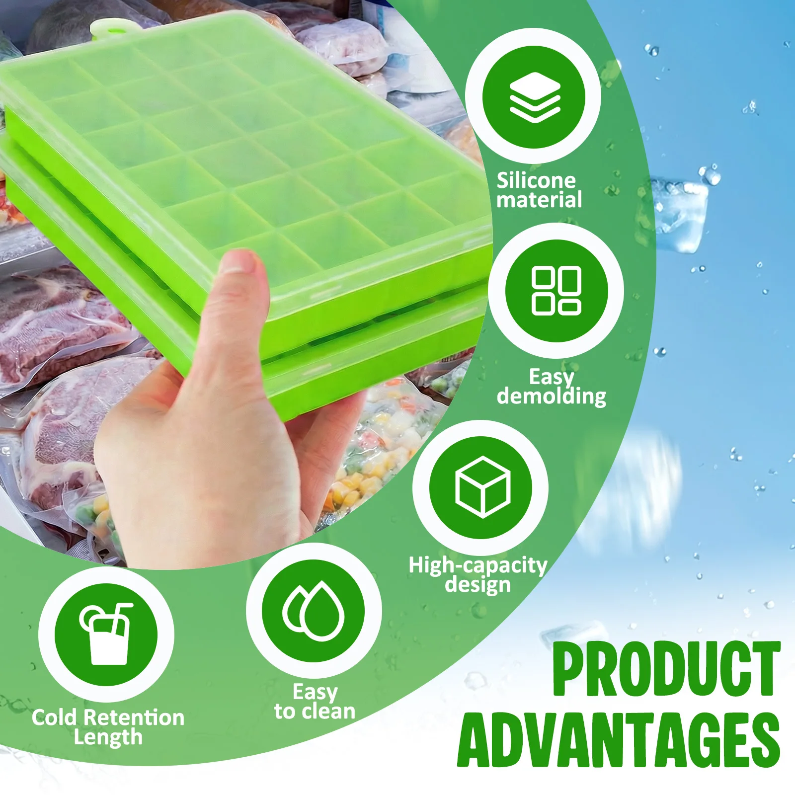 Stampo per cubetti di ghiaccio - Baby Food Freezer Tray recensione e prezzo