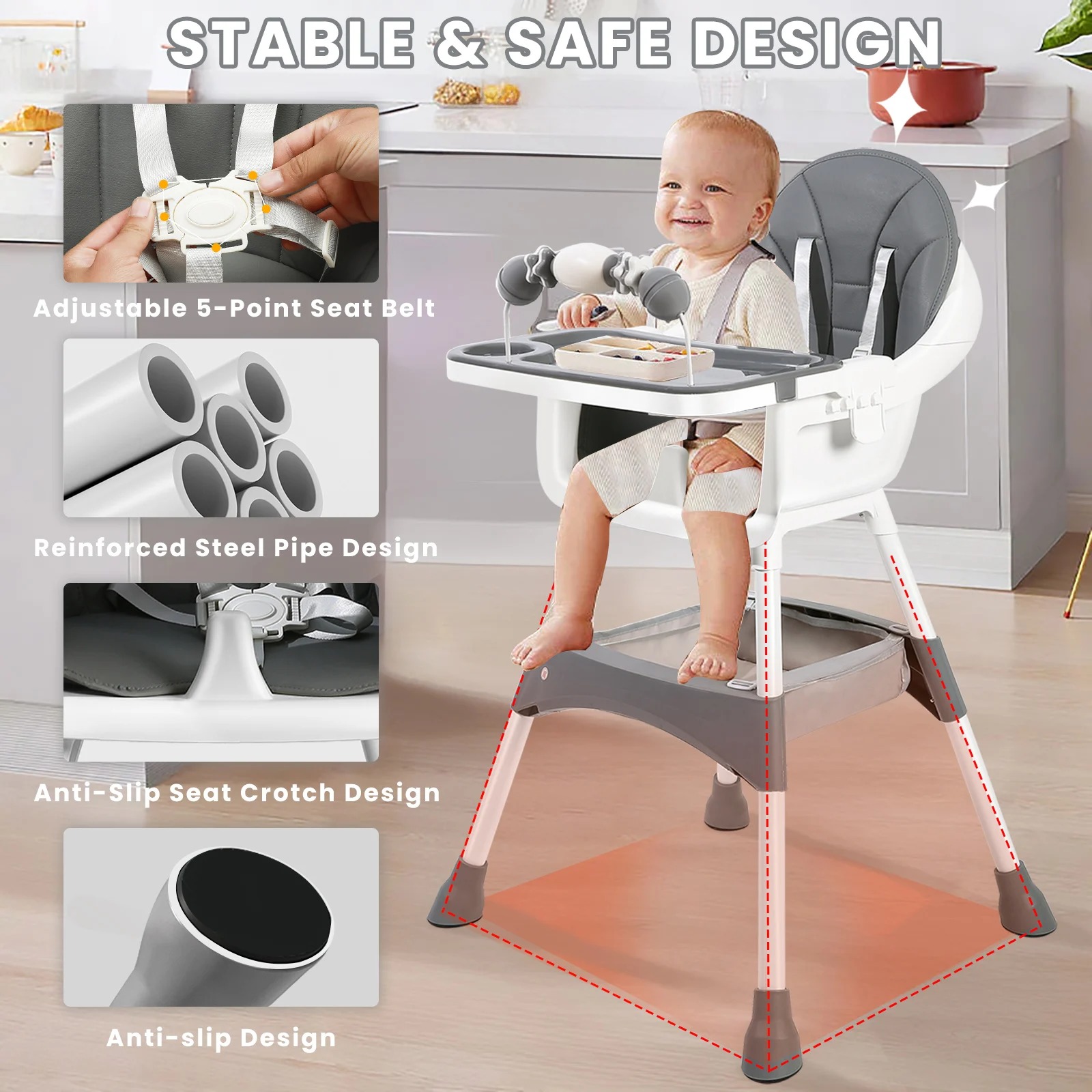 Seggiolone Regolabile per Bamb - Baby Food Freezer Tray recensione e prezzo