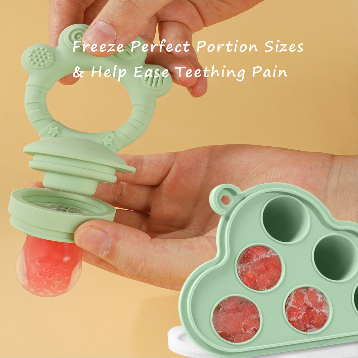 Set Alimentatore per Frutta pe - Baby Food Freezer Tray recensione e prezzo